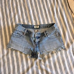 Abercrombie denim short short size 0